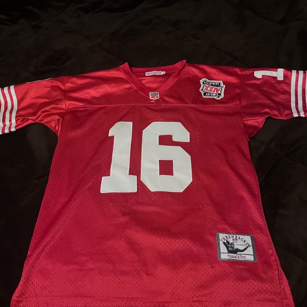 Joe Montana Mitchell & Ness throwback jersey